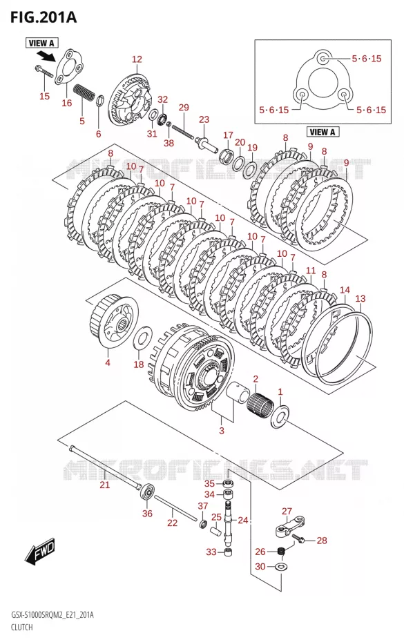 EMBRAYAGE Suzuki MOTO 1000 KATANA 2022  GSX-S1000SRQ M2 (E21)