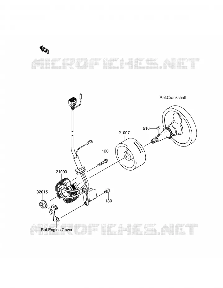 ALTERNATEUR Suzuki MOTO 250 RM-Z 2004  RM-Z250K4(E28)