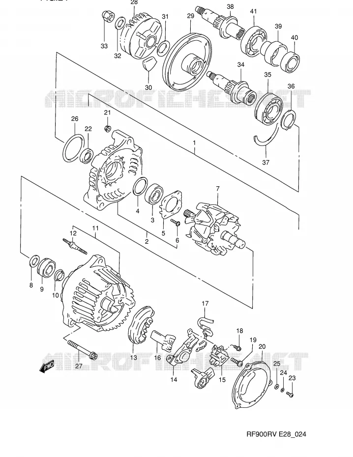 ALTERNATEUR Suzuki MOTO 900 RF 1994  RF900RR(E28)