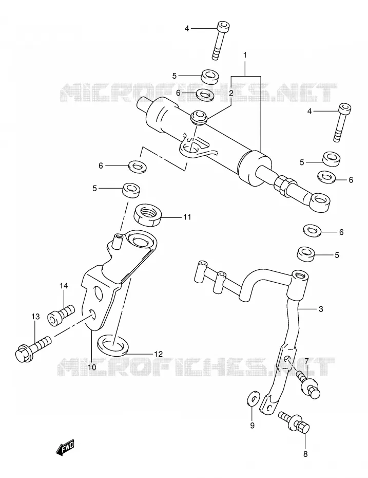 AMORTISSEUR DE DIRECTION (MODELE V) Suzuki MOTO 1000 TL-S 2000  TL1000SY(E2)