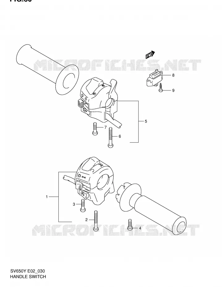 COMMODOS (SV650X/UX/Y/UY/K1/UK1/K2/UK2) Suzuki MOTO 650 SV-S 2000  SV650SUY(E2)