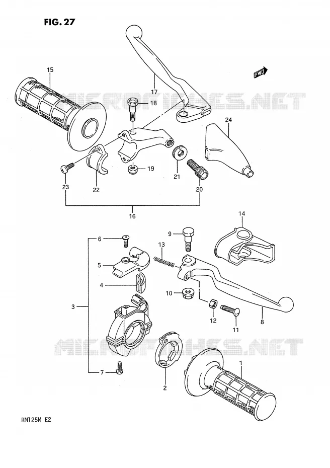 COMMODOS Suzuki MOTO 125 RM 1990  RM125L(E2)