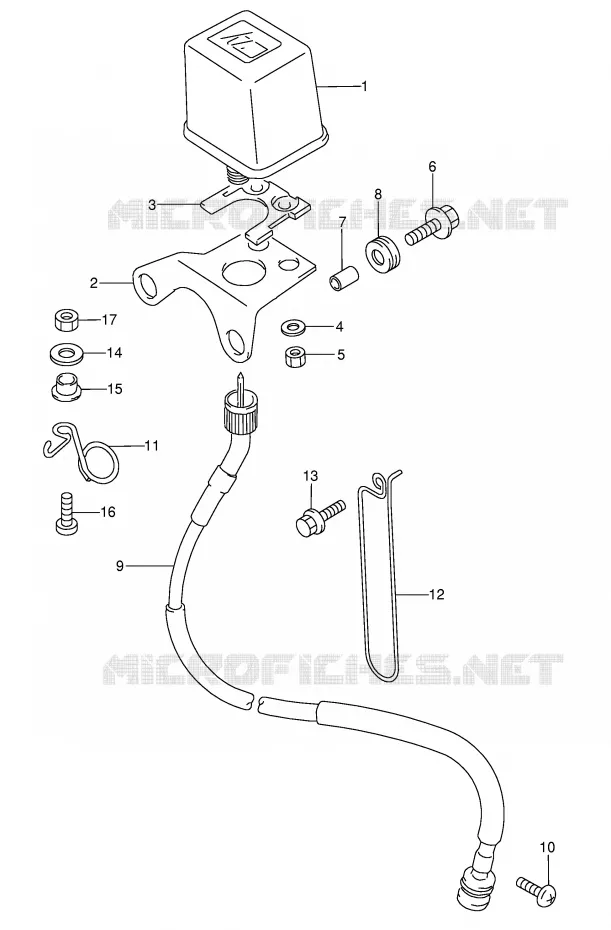 COMPTEUR (MODELE T) Suzuki MOTO 250 RMX 1990  RMX250L(E1)