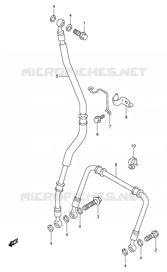 DURITE DE FREIN AVANT Suzuki MOTO 1000 TL-S 2000  TL1000SY(E2)