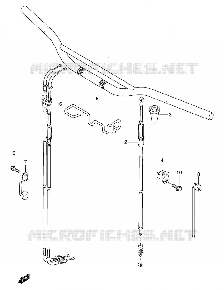 GUIDON Suzuki MOTO 250 DR-Z 2004  DR-Z250K4(E3/E28)