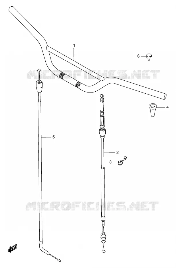 GUIDON Suzuki MOTO 250 RMX 1997  RMX250V(E1)