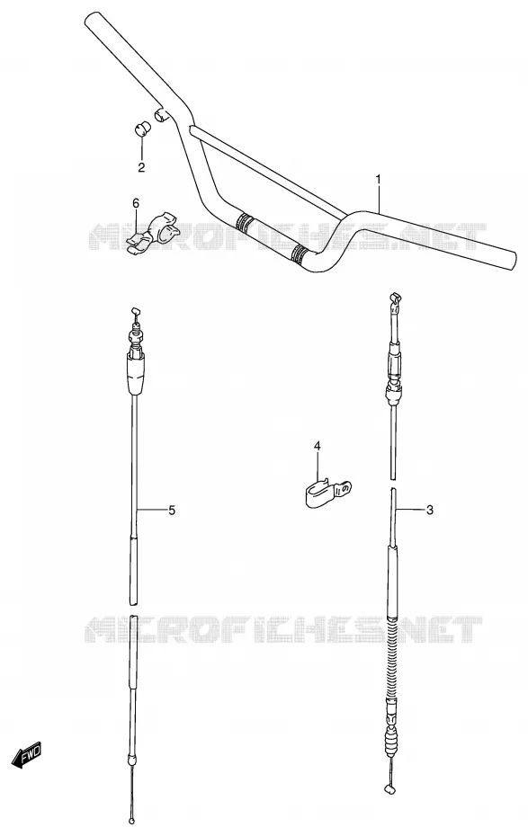 GUIDON Suzuki MOTO 80 RM 2000  RM80Y(P3/P28)