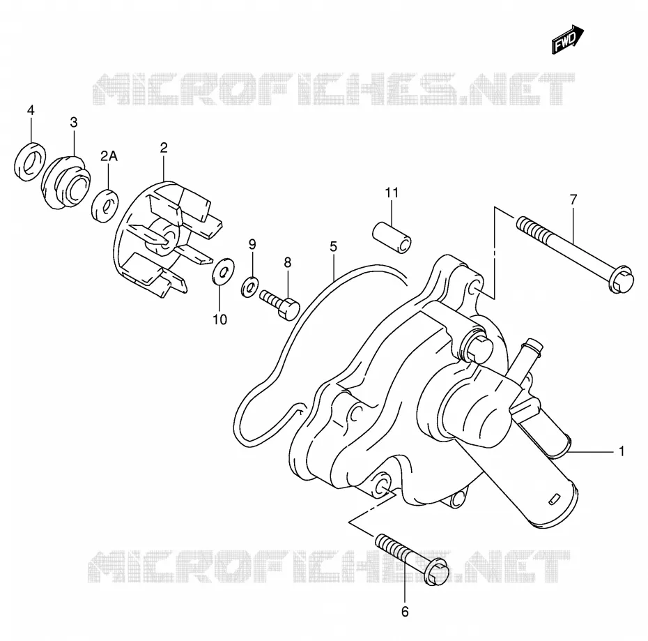 POMPE A EAU Suzuki MOTO 1000 TL-R 2000  TL1000RY(E2)