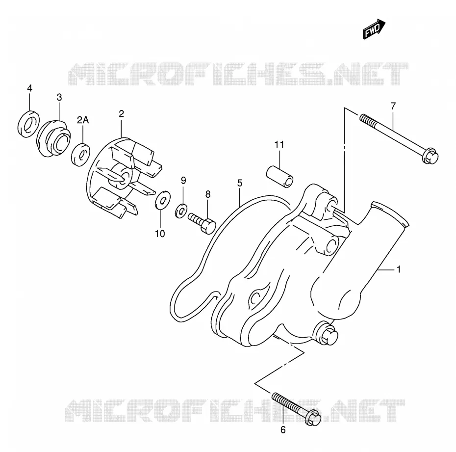 POMPE A EAU Suzuki MOTO 1000 TL-S 1998  TL1000SW(E2)
