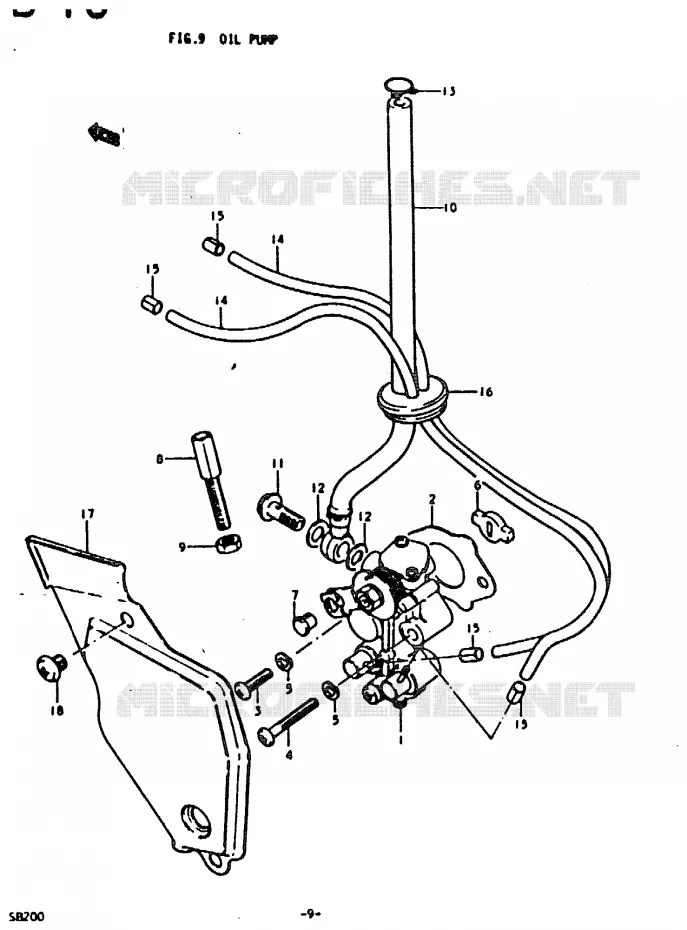 POMPE A HUILE Suzuki MOTO 200 Autres-modeles 1979  SB200N