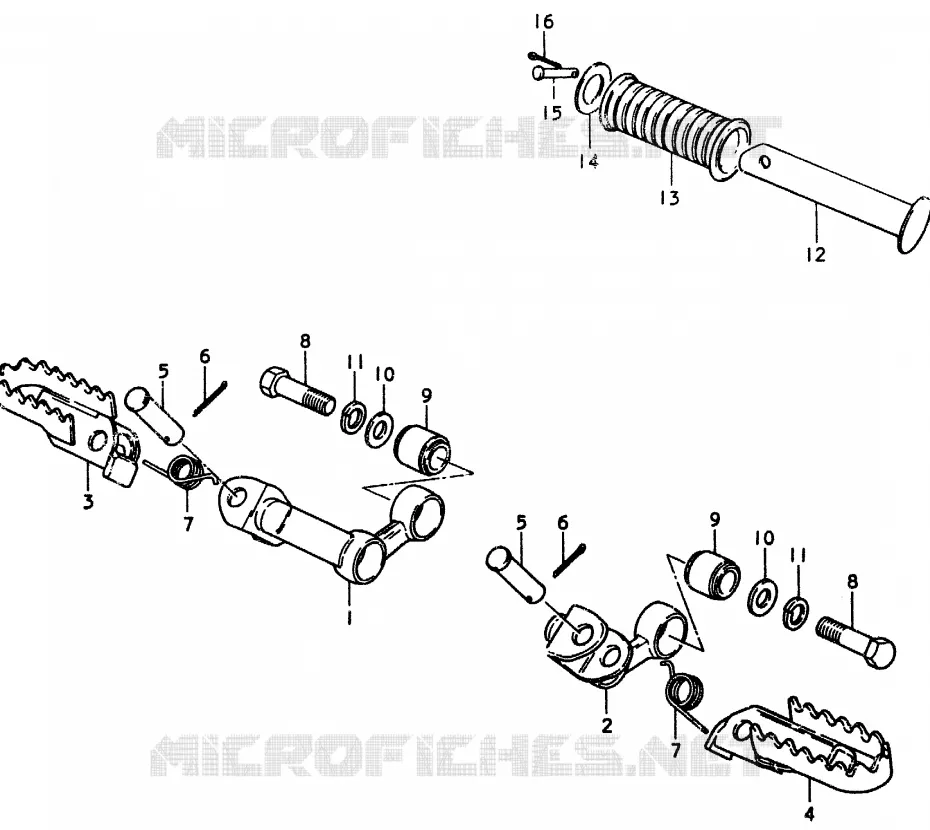REPOSE PIED Suzuki MOTO 370 SP 1978  SP370C(C/N)