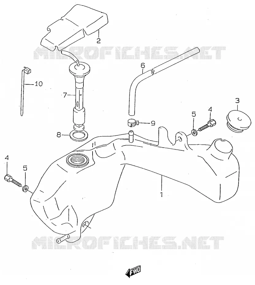 RESERVOIR D'HUILE Suzuki MOTO 50 RMX 1999  RMX50X