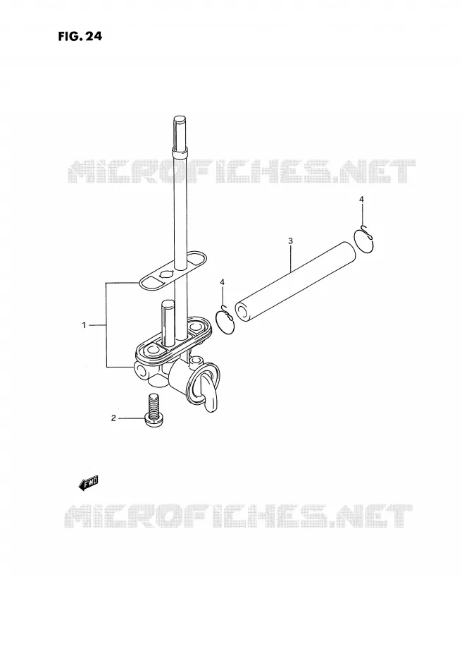 ROBINET D'ESSENCE Suzuki MOTO 250 RMX 1996  RMX250T(E3)