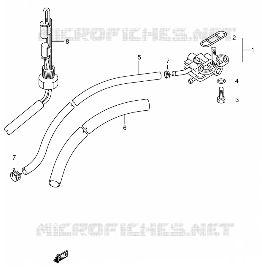 ROBINET D'ESSENCE Suzuki MOTO 650 SV 1999  SV650UX(E2)