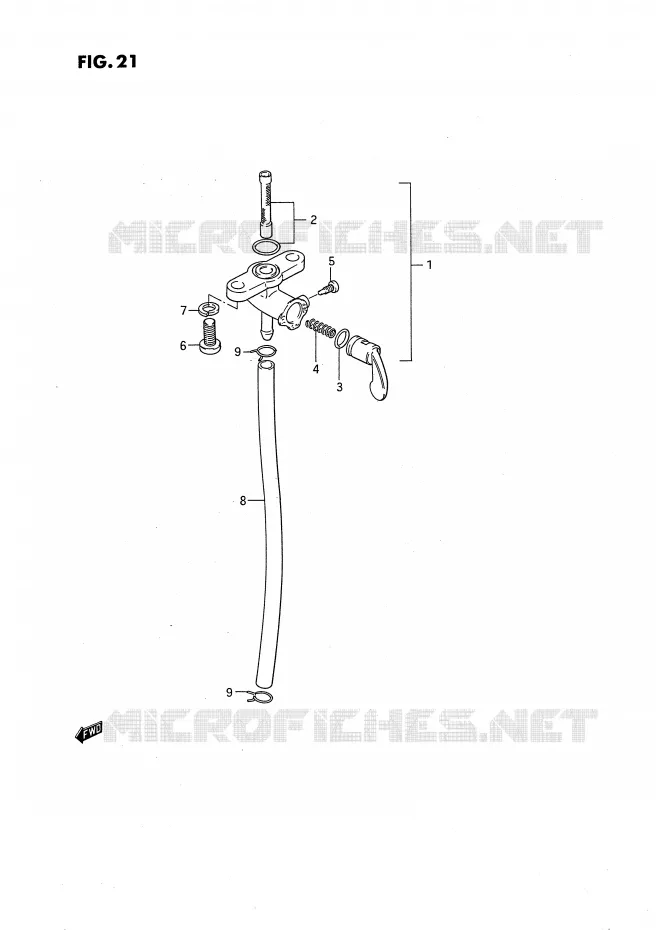 ROBINET D'ESSENCE Suzuki MOTO 80 RM 1993  RM80XP(E2)