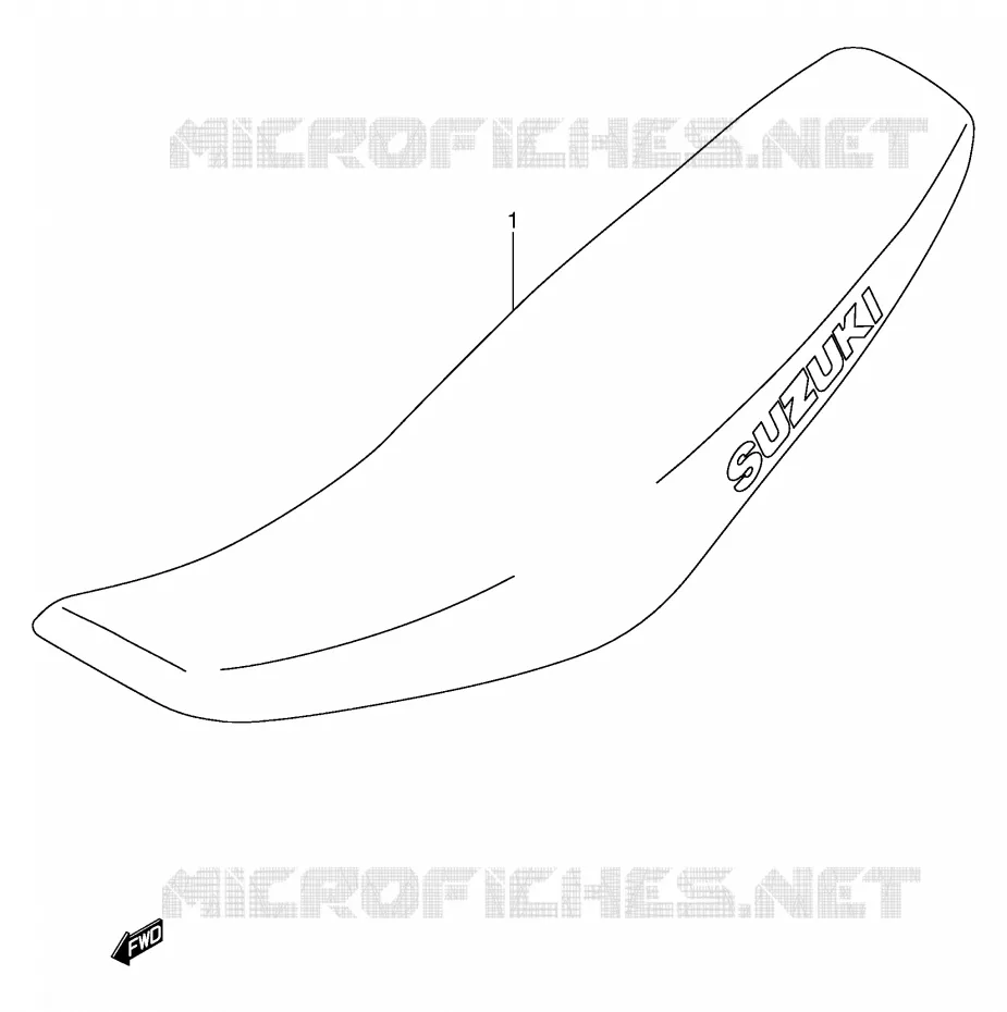 SELLE (MODELE K1/K2/K3/K4) Suzuki MOTO 250 RM 2004  RM250K4(E3/E28)