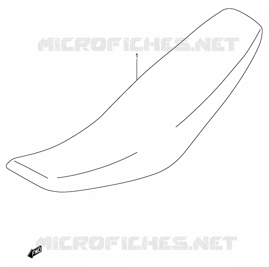 SELLE (MODELE K5/K6) Suzuki MOTO 125 RM 2005  RM125K5(E3/E28)