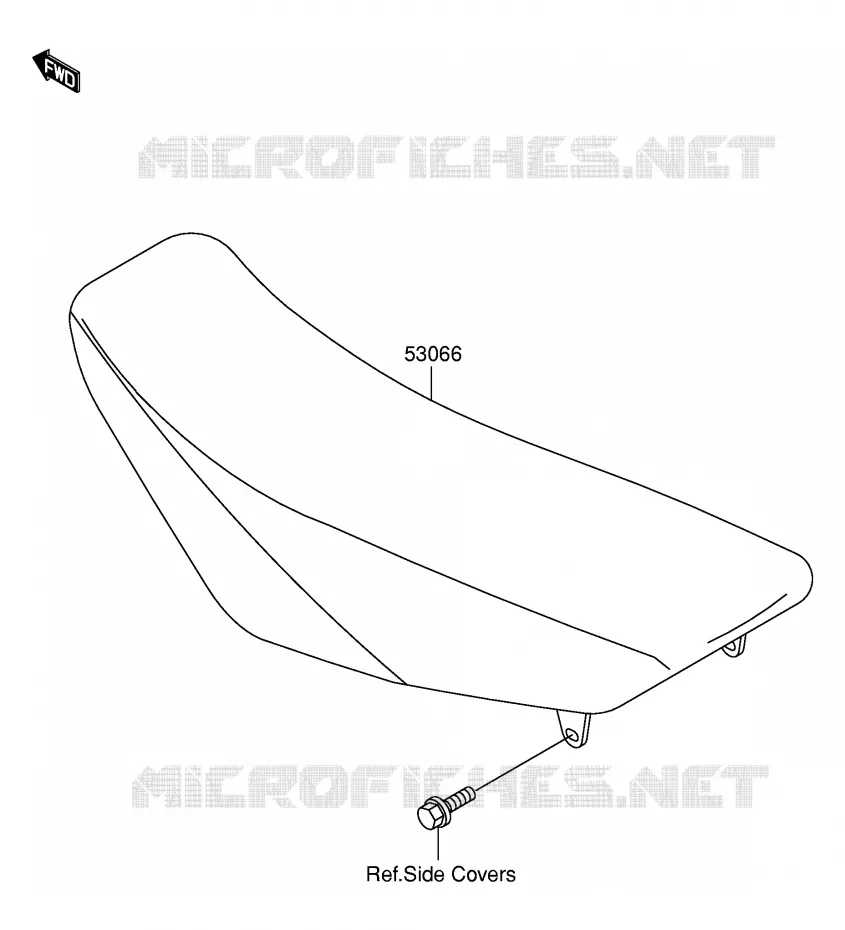SELLE Suzuki MOTO 100 RM 2003  RM100K3(E21)
