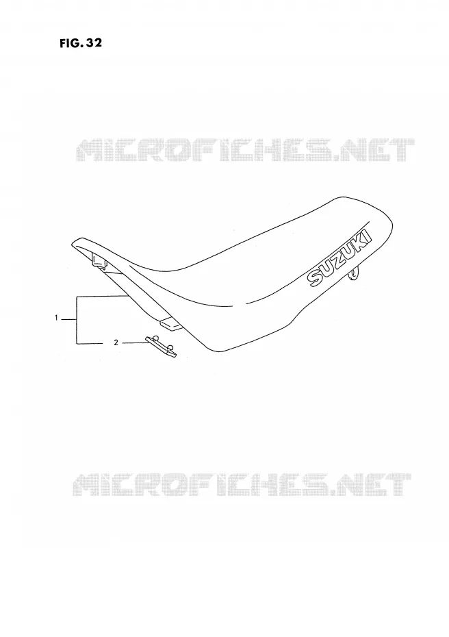 SELLE Suzuki MOTO 250 RMX 1995  RMX250S(E3)