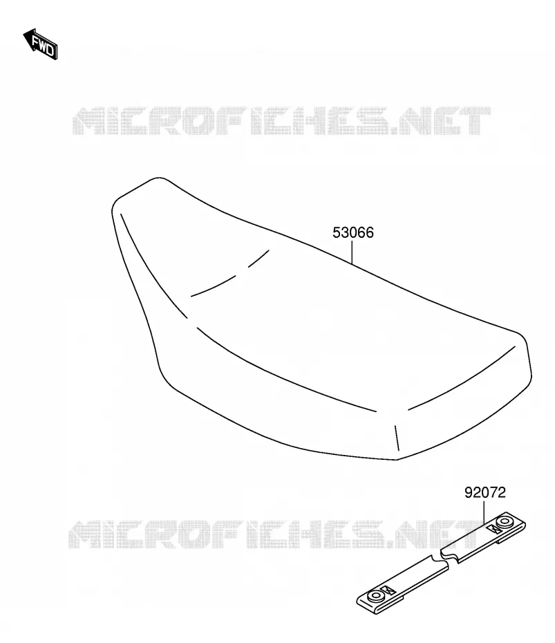 SELLE Suzuki MOTO 60 RM 2003  RM60K3(E28)