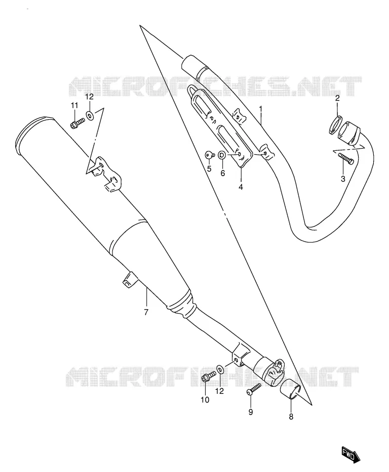 SILENCIEUX Suzuki MOTO 250 DR-Z 2001  DR-Z250K1(E3/E28)