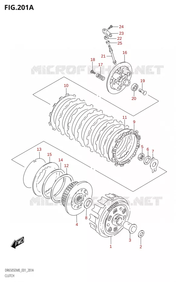 EMBRAYAGE Suzuki MOTO 650 DR 2020  DR650SE M0 (E01)