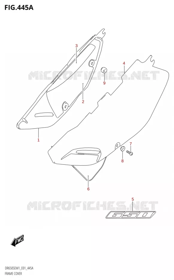CARENAGES Suzuki MOTO 650 DR 2021  DR650SE M1 (E01)