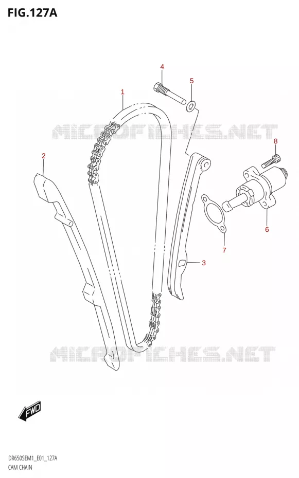 DISTRIBUTION Suzuki MOTO 650 DR 2021  DR650SE M1 (E01)
