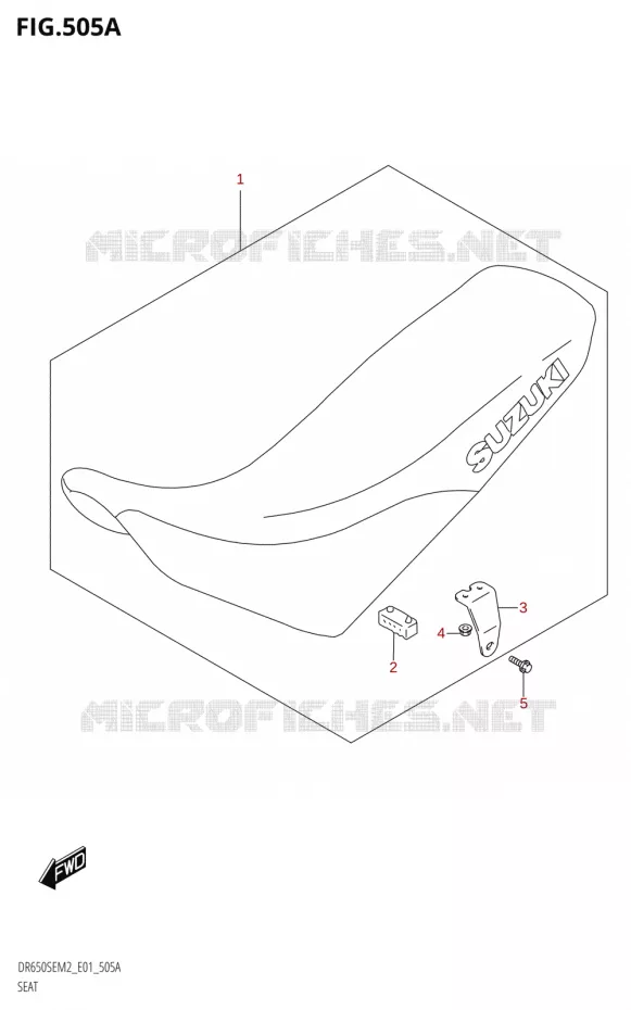 SELLE Suzuki MOTO 650 DR 2022  DR650SE M2 (E01)