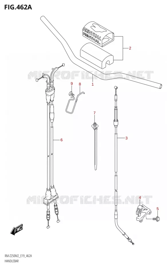 GUIDON Suzuki MOTO 250 RM-Z 2022  RM-Z250 M2 (E19)