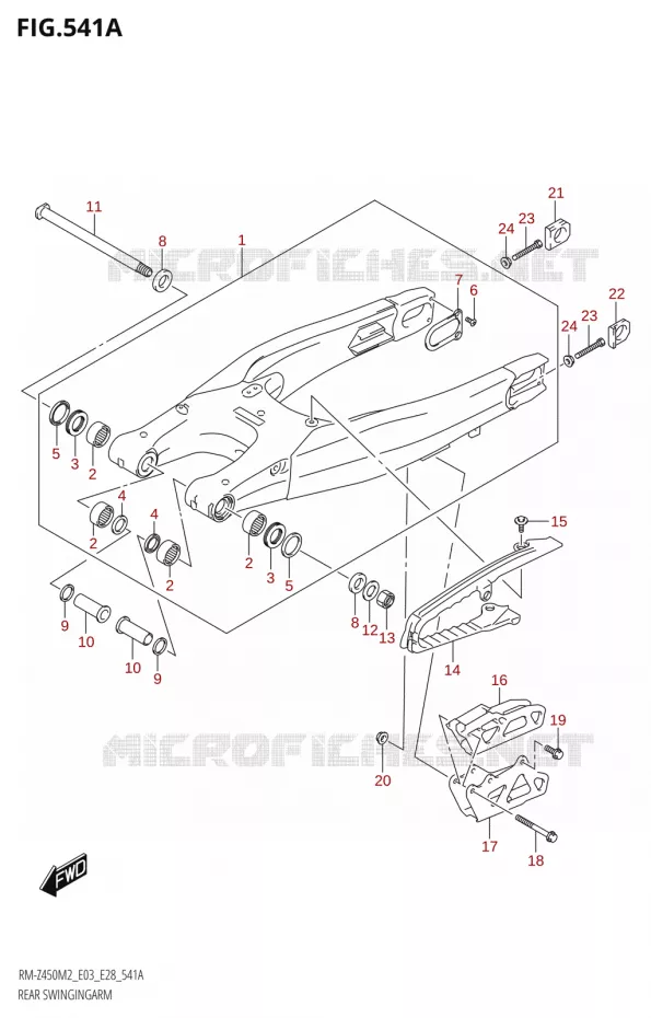 BRAS OSCILLANT Suzuki MOTO 450 RM-Z 2022  RM-Z450 M2 (E03)