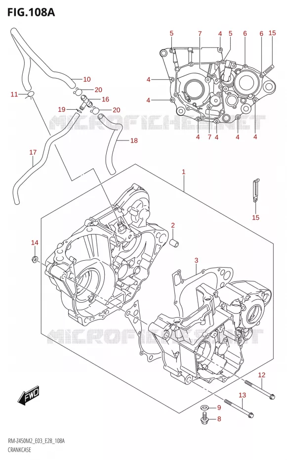 CARTERS MOTEUR Suzuki MOTO 450 RM-Z 2022  RM-Z450 M2 (E03)