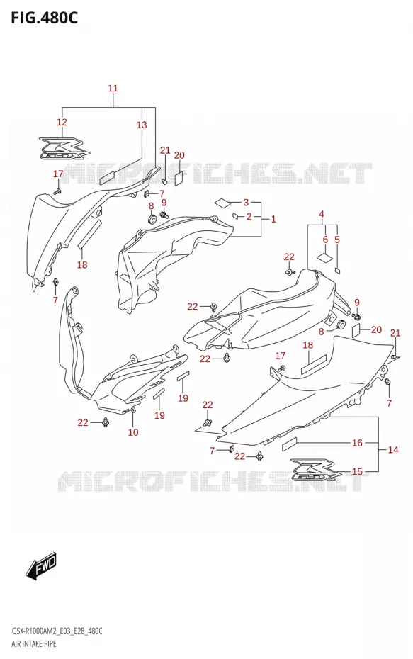 PRISE D AIR (GSX-R1000RZA) Suzuki MOTO 1000 GSX-R 2022  GSX-R1000A M2 (E03 E28)