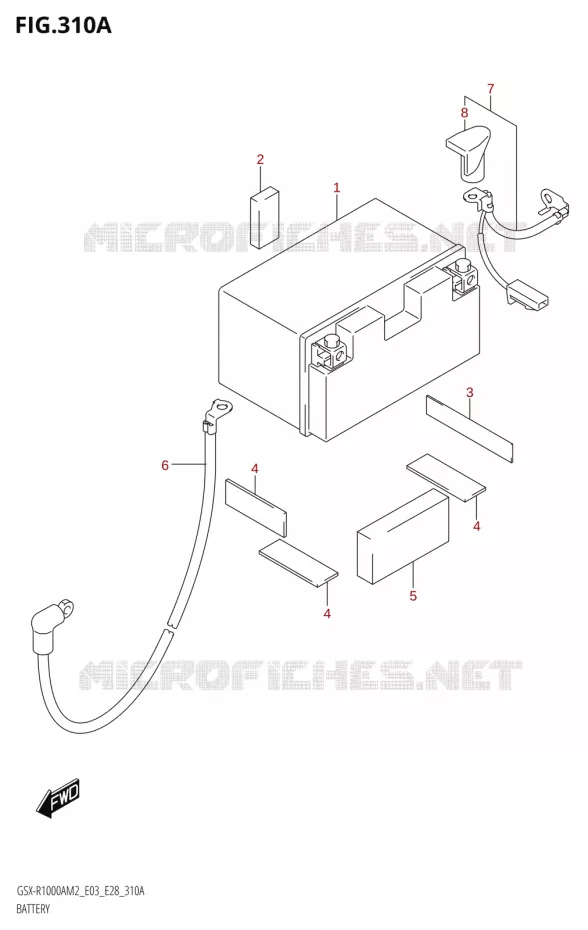 BATTERIE Suzuki MOTO 1000 GSX-R 2022  GSX-R1000A M2 (E33)