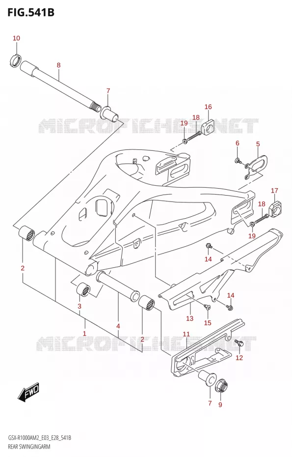 BRAS OSCILLANT (GSX-R1000A) Suzuki MOTO 1000 GSX-R 2022  GSX-R1000A M2 (E33)