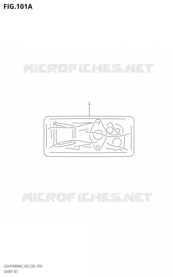 POCHETTE DE JOINTS Suzuki MOTO 1000 GSX-R 2022  GSX-R1000A M2 (E33)