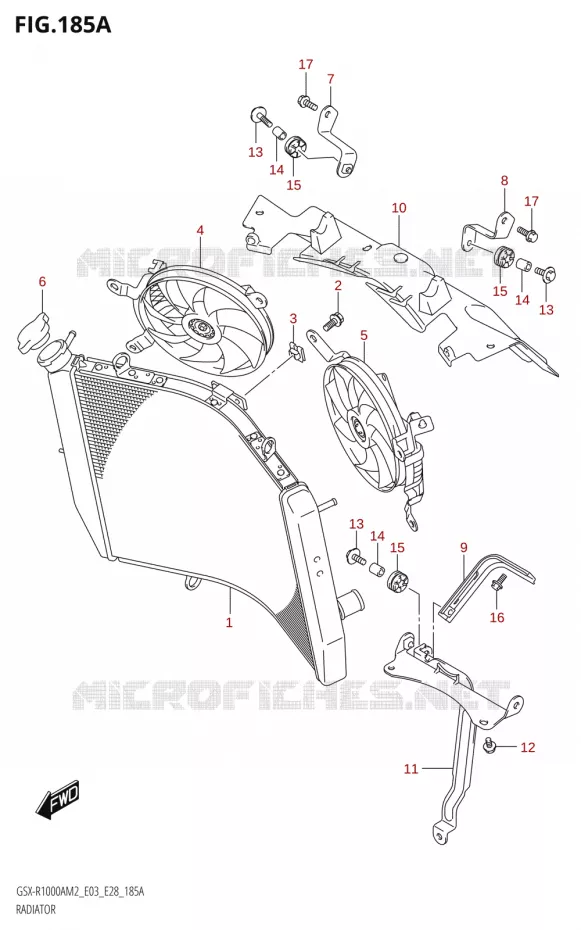 RADIATEUR Suzuki MOTO 1000 GSX-R 2022  GSX-R1000A M2 (E33)