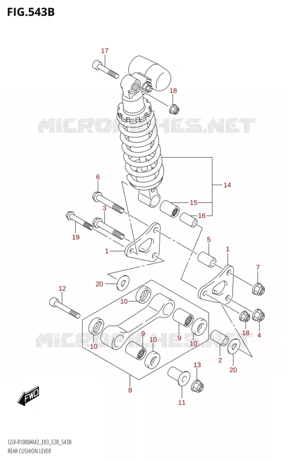 REAR CUSHION LEVER (GSX-R1000A) Suzuki MOTO 1000 GSX-R 2022  GSX-R1000A M2 (E33)