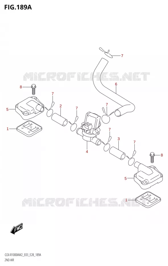 SYSTEME RECYCLAGE GAZ ECHAPPEMENT Suzuki MOTO 1000 GSX-R 2022  GSX-R1000A M2 (E33)