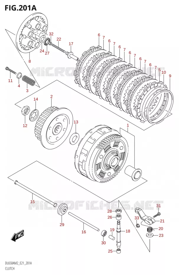 EMBRAYAGE Suzuki MOTO 650 V-STROM 2022  DL650XA M2 (E21)