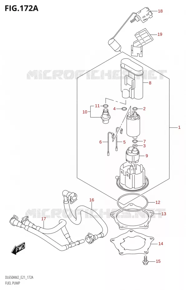 POMPE A ESSENCE Suzuki MOTO 650 V-STROM 2022  DL650XA M2 (E21)