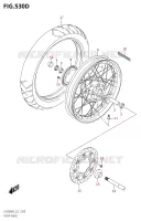 ROUE AVANT (DL650XAUEM2 E21) pour Suzuki V-STROM 650 2022