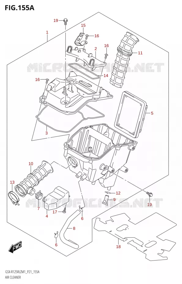 FILTRE A AIR Suzuki MOTO 125 GSX-R 2021  GSX-R125RLZ M1 (P21)