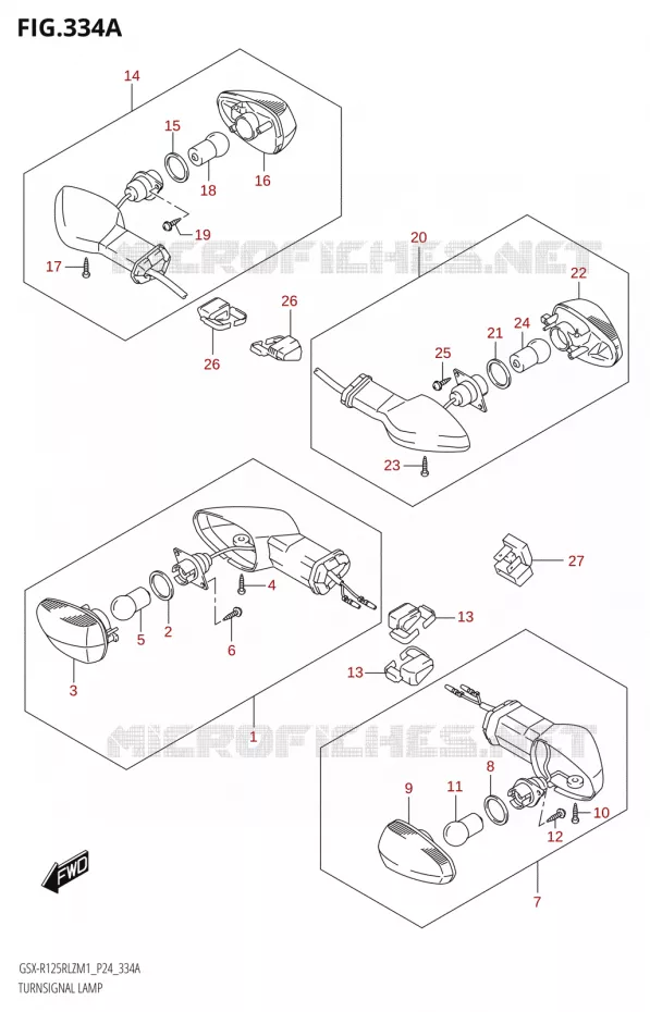CLIGNOTANTS Suzuki MOTO 125 GSX-R 2021  GSX-R125RLZ M1 (P24)