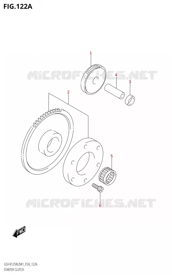 ROUE LIBRE DE DEMARREUR Suzuki MOTO 125 GSX-R 2021  GSX-R125RLZ M1 (P24)