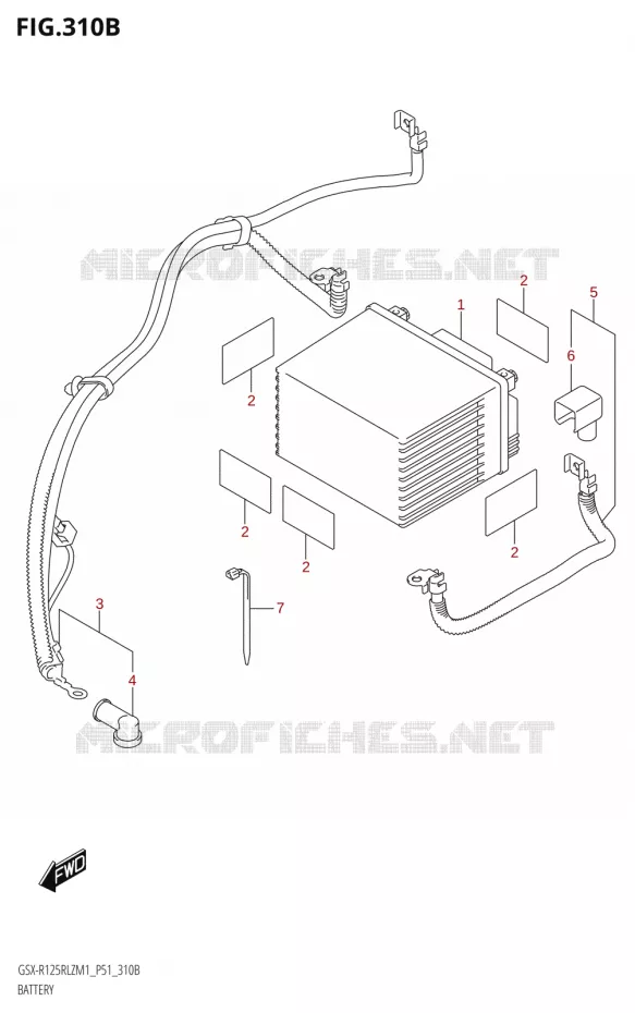 BATTERIE Suzuki MOTO 125 GSX-R 2021  GSX-R125RLZ M1 (P51)