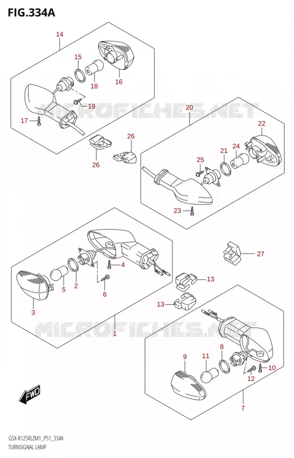 CLIGNOTANTS Suzuki MOTO 125 GSX-R 2021  GSX-R125RLZ M1 (P51)