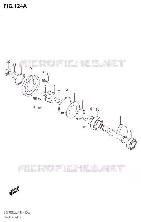 BALANCIER Suzuki MOTO 125 GSX-R 2021  GSX-R125XA M1 (P24)