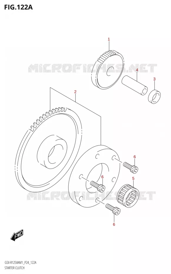 ROUE LIBRE DE DEMARREUR Suzuki MOTO 125 GSX-R 2021  GSX-R125XA M1 (P24)