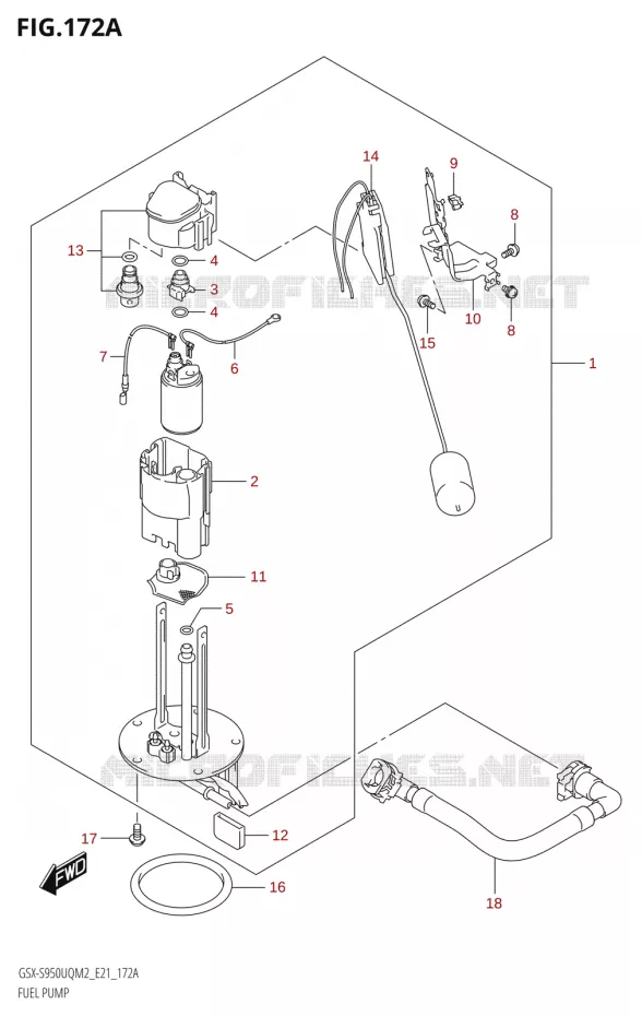 POMPE A ESSENCE Suzuki MOTO 950 GSX-S 2022  GSX-S950UQM2 (E21)
